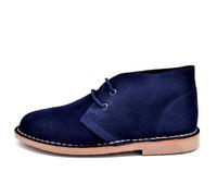 Botas Safari de Piel Serraje para Hombre y Mujer - Pisamierdas/Pisacacas/Pisamonas Clásicas - Suela Antideslizante, Hechas en España (Marino, Sistema tallas calzado EU, Adulto, Números, mediano, 43)