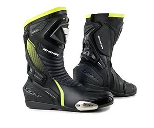 Botas Shima Rsx-6, de Piel, Hombre, Vintage Retro, para Conducir de Moto en Carretera, verde, 43