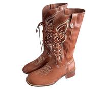 Botas Tacticas,Botas Mujer Negras Asta La Rodilla Elegantes Comodos Campera Botines Mujers Media Botines Mujers Invierno de Piel Serraje con Tacon Outdoor