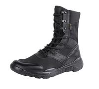 Botas tácticas militares de lona transpirable de malla de combate ultraligeras para hombre, zapatos de seguridad de las fuerzas especiales