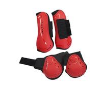 Botas Tendones para Caballos para Salto Y Carrera por Trail,L | Carcasa exterior rígida de PU, relleno interior de neoprene grueso, circulación de aire ventilada, ajuste no resbaladizo y