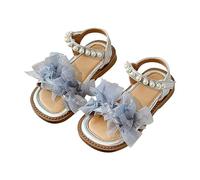 Botas térmicas de caza y punta abierta, suela suave, zapatos de playa, sandalias de princesa, zapatos antideslizantes para bebé, azul claro, 29 EU Estrecho