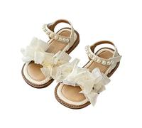 Botas térmicas de caza y punta abierta, suela suave, zapatos de playa, sandalias de princesa, zapatos antideslizantes para bebé, beige, 30.5 EU Estrecho