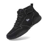 Botas Tobilleras Minimalistas Vogany para Hombre con Soporte y Diseño Ergonómico Transpirable (Black, 44)