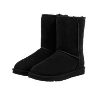 Botas UGG Classic Short Para Hombre De Piel De Oveja Suede Negras Bnwt 40