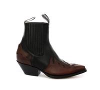 Botas Vaqueras De Cuero Negro Con Tacón Cubano Para Hombre Y Mujer Arizona Lo