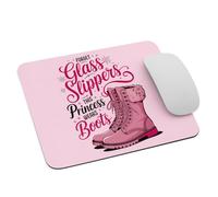 Botas Vaqueras Vaquera Olvídate De Las Zapatillas De Cristal Esta Princesa Lleva Botas Alfombrilla De Escritorio Lavable Alfombrilla De Ratón Duradero Mousepad para Oficina Hogar Gaming 25X30Cm
