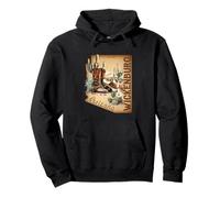 Botas Vaqueras Vintage Wickenburg Arizona Western Desert Cacti Sudadera con Capucha