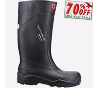 Dunlop Purofort + Profesional Total Seguridad S5 Wellington Botas Hombre Negro