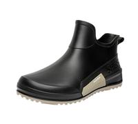 Botas Wellington para mujeres y hombres, botas de agua de tobillo para damas, botines Chelsea cortos, impermeables, botas de lluvia de pantorrilla más ancha, cómodas, antideslizantes, botas de trabajo