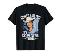 Botas Y Brillo Es Un Asunto De Vaquera Camiseta