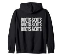 Botas Y Gatos Divertido Beatbox Gato Música Retro Sudadera con Capucha
