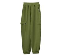 BOTCAM 9 colores Baby Pants with Bag Boys Casual Pants Big Boys Solid Color Overalls Girls Pants Joggers Ancho Hombre, verde, 5-6 años