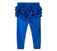 BOTCAM Autumn and Winter Europe and The States Girls Pants Solid Color Leggings Lace Pants Short Baby Hose Mädchen, azul, 2-3 años