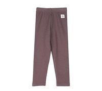 BOTCAM Bebé Niña Algodón Grueso Forro Polar Caliente Leggings de Punto Medias Elásticas Básicos Noveno Tobillo Pantalones Medias para Invierno Pantalones Joggers 146, café, 2-3 Años