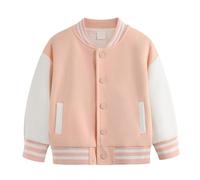 BOTCAM Boys And Girls Coat Spring And Autumn Winter New Children Plus Fleece Baseball Clothes Baby Cardigan Small Medium Thick Children's Top Chaqueta acolchada para niña, Color: rosa., 5-6 Years
