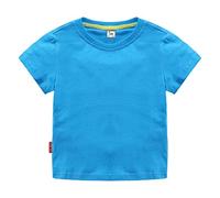 BOTCAM Camiseta de cuello redondo con ajuste clásico para niñas | Cotton Soft Multi Pack de manga corta Basic y Jack Shirt, b, 9-12 meses