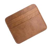 BOTCAM Cartera de piel de vacuno, tarjetero, tarjetero, funda para tarjetas de autobús, billetera, carnet de conducir, billetera para mujer, grande, muchos, café, talla única