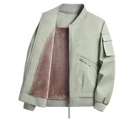 BOTCAM Chaqueta Fashion Men Spring and Otoño Casual Coat Fashion Coat Men's Jacket Thin Windjacke, verde, L