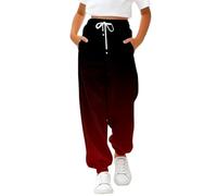 BOTCAM Children Kids 3 14Y Daily Elastic Waist Pockets Sport Casual Solid Pants Loose Long Trousers Maillot para Niñas Manga Larga con Pantalones, Vino, 5-6 años