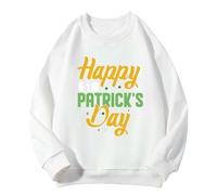 BOTCAM Children Kids Daily Printed Trajes Sudadera Casual Manga Larga Sudadera con Capucha Tops Suéter Bebé Niña 56, Blanco, 6-7 años