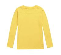 BOTCAM Children's Autumn and Winter Clothes for Boys and Girls Long Sleeve T Shirt with Underwear Top Handball Shirt Kinder Mädchen, amarillo, 5-6 años