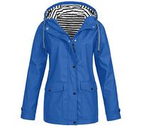 BOTCAM Chubasquero para mujer, tallas grandes, impermeable, cortavientos, chaqueta funcional con capucha, entretiempo, chaqueta ligera de invierno, chaqueta softshell para exteriores, forro polar,