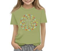 BOTCAM Colorful Number Day Math Kids T Shirt Number Day 2025 School Math Day Top Number Day T Shirts Math Lovers Niñas Camiseta de Lentejuelas, AG., 3-4 años