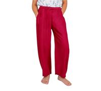 BOTCAM Diario Cintura Elástica Recta Color sólido Pantalones Casual Pantalones Sueltos Niñas Leggins 146 152, rojo, 12-13 años