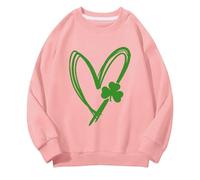 BOTCAM Girls and Boys Round Neck Sweatshirts Spring and Autumn St Day Middle and Large Children's Sweatshirts Retro Personality 2D Printing Children's Casual Sweatshirt Mädchen Pullover, Rosa., 4-5