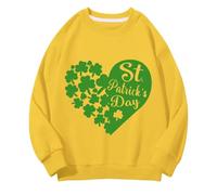 BOTCAM Girls and Boys Round Neck Sweatshirts Spring and Autumn St Day Middle and Large Children's Sweatshirts Retro Personality 2D Printing Children's Casual Sweatshirt Abuelo Niña Jersey, amarillo, 8