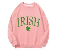 BOTCAM Girls and Boys Round Neck Sweatshirts Spring and Autumn St Day Middle and Large Children's Sweatshirts Retro Personality 2D Printing Children's Casual Sweatshirt Hoodie Damen, Rosa., 6-7 años