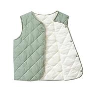 BOTCAM Niños Pequeños Niños Bebé Invierno Sólido Abrigos Chaleco Sin Mangas Chaqueta Ropa Exterior Trajes Ropa Azul Niño, verde, 2-3 años