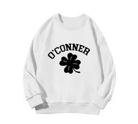 BOTCAM Primavera y Otoño Nueva Moda Cute Print Comfortable Version of The Girls Printed Sweatshirt Merchandise Pullover Niñas, Blanco, 8-9 años