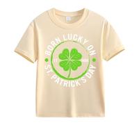 BOTCAM Primavera y Otoño Nueva Moda Cute Print Comfortable Version of The Girls Printed T Shirt Kinder Blusas Niñas, beige, 2-3 años