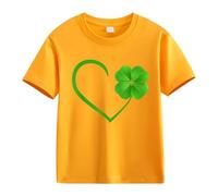 BOTCAM Spring and Autumn New Fashionable Cute Print Comfortable Version of The Girls Printed T Shirt Top Top, naranja, 2-3 años