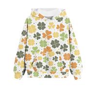 BOTCAM Sudaderas con capucha para niñas y niños Primavera y Otoño St. Personalized 3D Impresión Retro Casual Sudaderas con Bolsillos Sudaderas con Capucha para Niños Mejores Amigos Suéter Niño Y