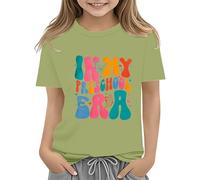 BOTCAM Toddler Boy Girl Summer Clothes First Day of School Shirt In My Pre School Shirt Toddler Kindergarten Shirts Baby Bio Kleidung, AG., 3-4 años