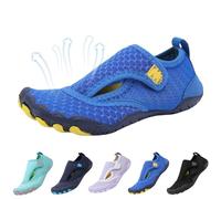 BOTCAM Zapatos de baño para mujer, hombre, natación, secado rápido, transpirables, para exteriores, ligeros y antideslizantes, para playa, piscina, yoga, talla 35-47 EU, Azul1, 34 EU
