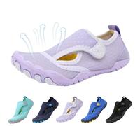 BOTCAM Zapatos de baño para mujer, hombre, natación, secado rápido, transpirables, para exteriores, ligeros y antideslizantes, para playa, piscina, yoga, talla 35-47 EU, Lila1, 24 EU