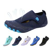 BOTCAM Zapatos de baño para mujer, hombre, natación, secado rápido, transpirables, para exteriores, ligeros y antideslizantes, para playa, piscina, yoga, talla 35-47 EU, azul oscuro1, 33 EU