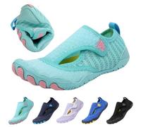 BOTCAM Zapatos de baño para mujer, hombre, natación, secado rápido, transpirables, para exteriores, ligeros y antideslizantes, para playa, piscina, yoga, talla 35-47 EU, verde menta1., 34 EU