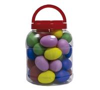 Bote 20 pares huevos plástico Colores Variados