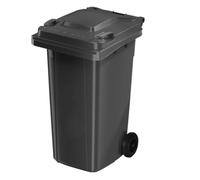 Bote Basura Grande Exteriores 80L/100L/120L/240L Con Ruedas Residencial Comercial Perfecto For Eliminación Desechos Patio Trasero Entrada Jardín(Negro,240L)