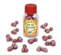 BOTE DE 12 CARAMELOS DE PITO DE LA IGUALDAD DE SABOR FRESA-CEREZA