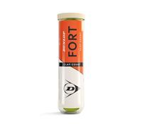 DUNLOP Pelota de Tenis Fort Clay Court: la Profesional en Tierra Batida (4 Pelotas)