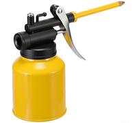 Bote de aceite, dispensador de aceite, grasa, botella de aceite manual, lubricador con boquilla larga, bomba de acero de alta presión para mantenimiento de maquinaria de bicicleta de coche, amarillo