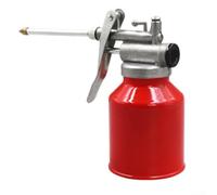 Bote de aceite manual de alta presión de 250 ml y 400 ml con boquilla larga y cuerpo de visión transparente para una aplicación precisa de la grasa y un fácil seguimiento del nivel de aceite (A)