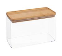 5five - caja rectangular "eske" con tapa de bambú 2l