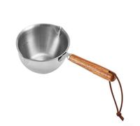 Bote de almacenamiento de aceite SUS304 con cubierta de malla metálica compatible con freidora de grasa profunda y calentamiento de salsas, 9,2 x 9,2 x 5,5 cm (150 ml, especial 304)